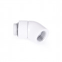 Alphacool icicle angle adapter 45 rotatable G1/4 male to G1/4 female - white, connections (white)