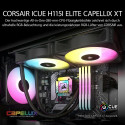 Corsair iCUE H115i ELITE CAPELLIX XT 280mm, water cooling (black)