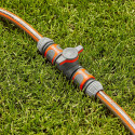 Gardena Coupling with Control Valve (grey/orange)