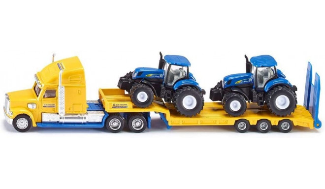 SIKU FARMER truck with New Holland tractors, model vehicle