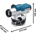 Bosch optical level GOL 32 G Professional (blue, case, unit 400 gon)