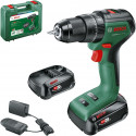 Bosch cordless impact drill UniversalImpact 18V-60 (green/black, 2x Li-ion battery 2.0Ah, case, POWE