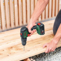 Bosch cordless impact drill UniversalImpact 18V-60 (green/black, 2x Li-ion battery 2.0Ah, case, POWE