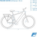 FISCHER bicycle Viator 4.1i men (2022), Pedelec (black (matt), 50 cm frame, 28")