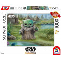 Schmidt Spiele Thomas Kinkade Studios: Star Wars The Mandalorian - Grogu The Child, Jigsaw Puzzle (1