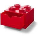 Room Copenhagen LEGO Desk Drawer 4 , storage box (red, knobs)