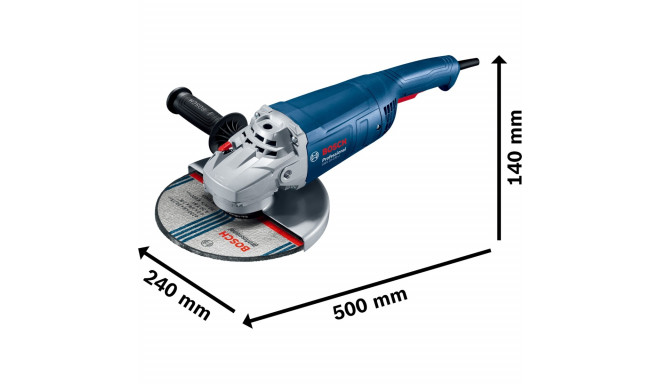 Bosch angle grinder GWS 20-230 J Professional (blue, 2,000 watts)