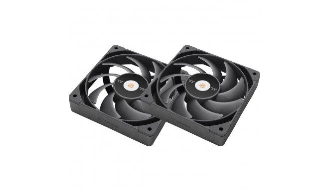 Thermaltake TOUGHFAN 14 Pro High Static Pressure PC Cooling Fan 140x140x25, case fan (black, 2 fans 