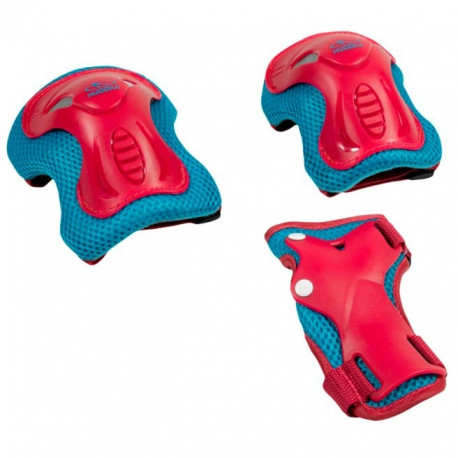 HUDORA protector set kids (berry/turquoise, size XS)