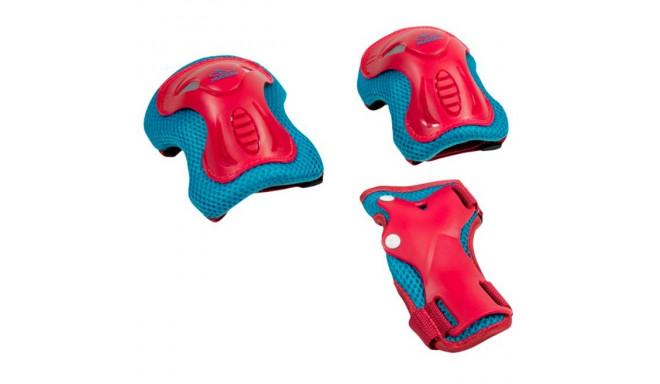 HUDORA protector set kids (berry/turquoise, size XS)