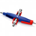 KNIPEX pin switch cabinet key 00 11 07, socket wrench (blue/red, length 145 mm)