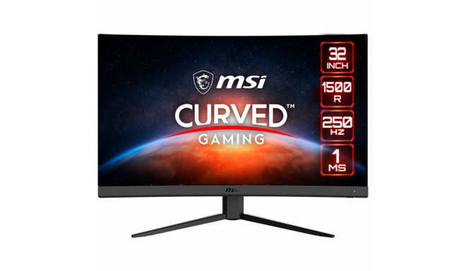 MSI Optix G32C4XDE, gaming monitor (80 cm (32 inch), black, FHD, VA, HDMI, DisplayPort, 250Hz panel)