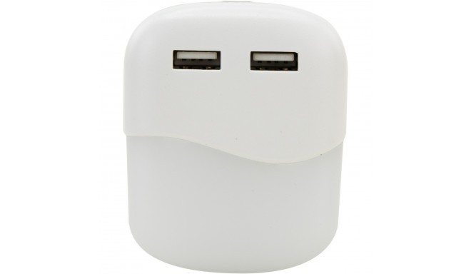 Ansmann NL15AC + 2USB, night light (white)