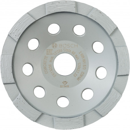 Bosch diamond cup wheel Standard for Concrete, 125mm, grinding wheel (bore 22.23mm, for concrete and