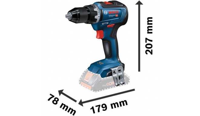 Bosch cordless combo kit GDX 18V-200 Professional + GSR 18V-55 Professional, 18V, tool set (blue/bla