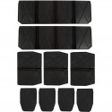 Einhell system case plastic compartment set, 9 pieces, insert (black, for E-Case SC, E-Case SF)