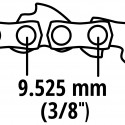 Einhell replacement chain 25cm 1.3 39T 3/8, saw chain