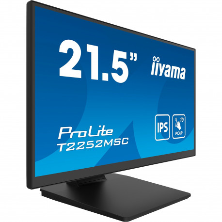 ProLite T2252MSC-B2 (54.5 cm (21.5 Zoll), schwarz (matt), FHD, IPS, Touchscreen, HDMI)