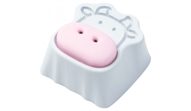 Keychron Cute Cows Aluminum Alloy Artisan Keycap (white)