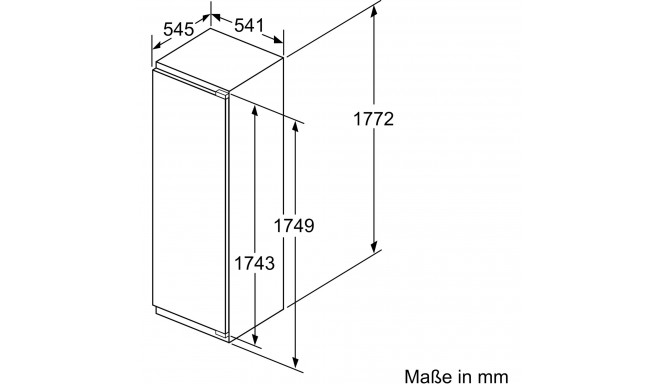 Neff KI1812FF0, full space refrigerator