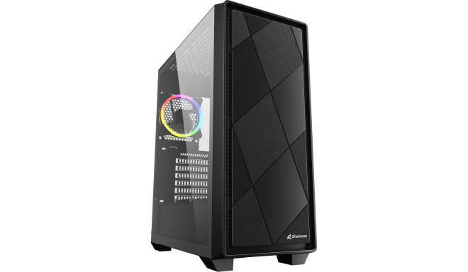 Sharkoon VS8 RGB , tower case (black, tempered glass)