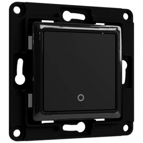 Shelly Wall Switch 1, push button (black)