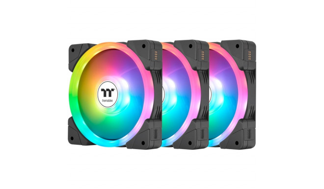 Thermaltake SWAFAN EX12 ARGB Sync PC Cooling Fan TT Premium Edition, Case Fan (black, Pack of 3)