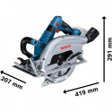 Bosch cordless circular saw BITURBO GKS 18V-70 L Professional (blue/black, 2x Li-Ion battery ProCORE