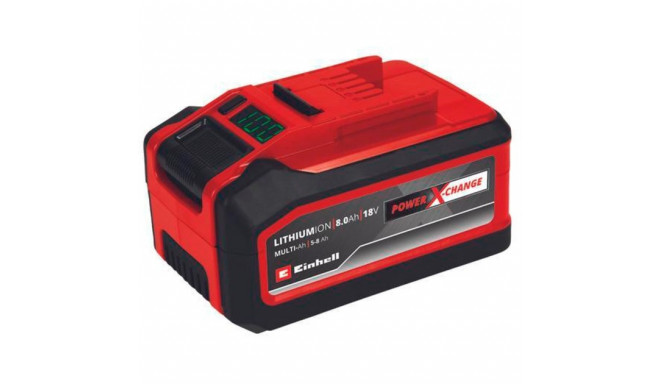 Einhell battery Power-X-Change Plus Multi-Ah 18V 5.0 - 8.0Ah (red/black, Multi-Ah technology)
