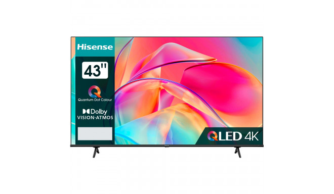 Hisense 43E77KQ, LED TV - 43 - black, UltraHD/4K, triple tuner, HDR10, WLAN, LAN, Bluetooth