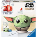Ravensburger 3D Puzzle Ball Mandalorian Grogu with Ears Puzzle (Pieces 72)