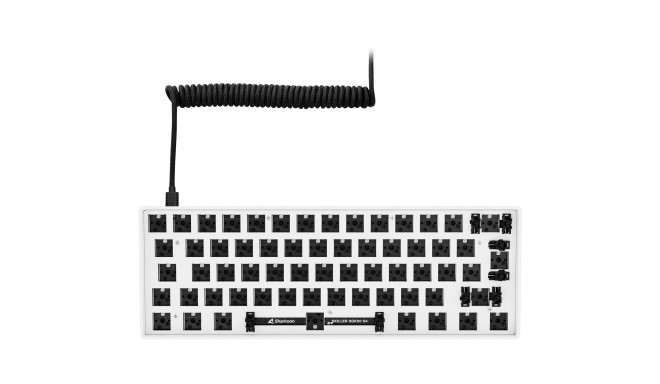 Sharkoon SKILLER SGK50 S4 Barebone Gaming Keyboard (White, ISO Layout)
