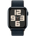 Apple Watch SE (2023), Smartwatch (dark blue/dark blue, 44 mm, Sport Loop, aluminum)