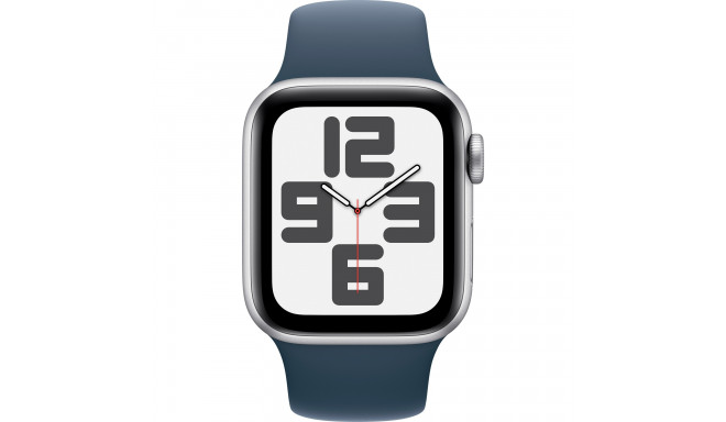 Apple Watch SE (2023), Smartwatch (dark blue/dark blue, 40 mm, sports strap, aluminum)