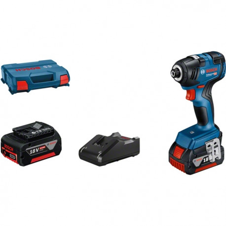 Akku-Schlagschrauber GDR 18V-200 Professional, 18Volt (blau/schwarz, 2x Li-Ionen Akku 4,0Ah, L-Case)