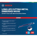 Bosch Expert reciprocating saw blade 'Wood with Metal Demolition' S 1267 XHM, 10 pieces (length 300m