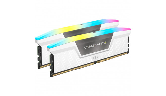 Corsair DDR5 - 32GB - 6400 - CL - 32 (2x 16 GB) dual kit, RAM (white, CMH32GX5M2B6400C32W, Vengeance