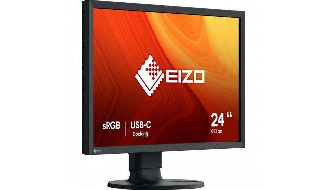 EIZO CS2400R, LED monitor - 24 - black, WXGA, USB-C, HDMI, IPS
