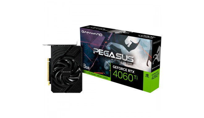 Gainward videokaart GeForce RTX 4060 Ti PegAsus 8GB (DLSS 3 3x DisplayPort 1x HDMI 2.1)