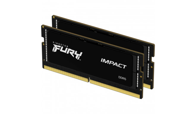 Kingston RAM DDR5 32GB 6000 CL 38 (2x16GB) Dual Kit (black KF560S38IBK2-32 Impact INTE