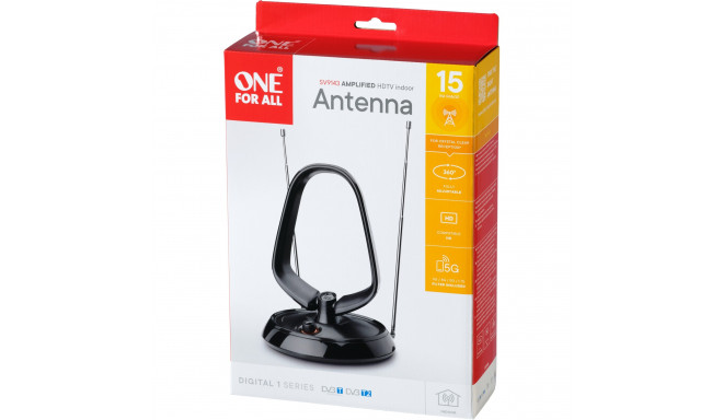 One for all DVB-T2 indoor antenna SV 9143 (black)