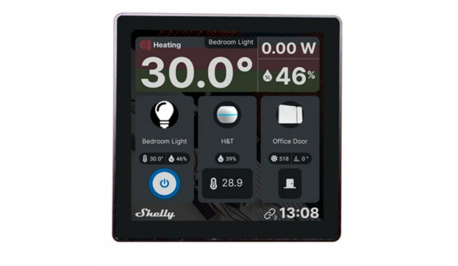 Shelly Wall Display, control panel (black)