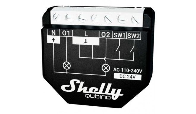 Shelly Wave 2PM, relay (black)