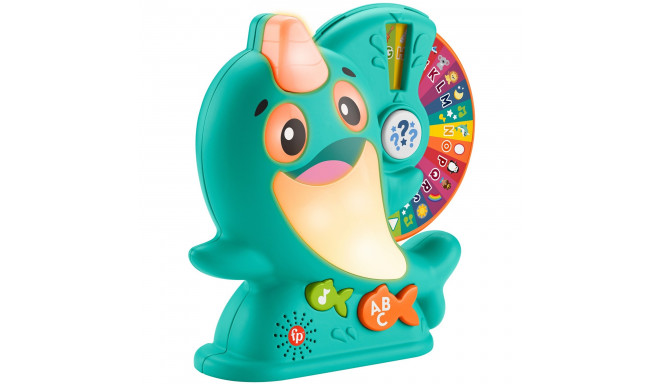 Fisher-Price BlinkiLinkis Wheel of Fortune Narwhal Toy Figure (Multi-Colour)