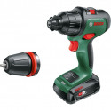 Bosch cordless impact drill AdvancedImpact 18 (green/black, 2x Li-ion battery 1.5Ah, case, POWER FOR