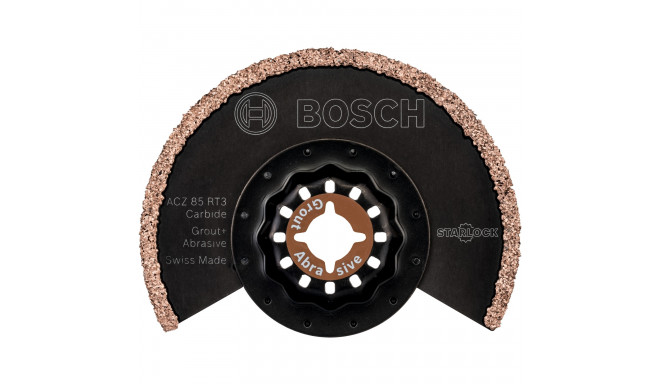 Bosch segment saw blade ACZ 85 RT3 Grout + Abrasive, 85mm (10 pieces, Carbide-RIFF)