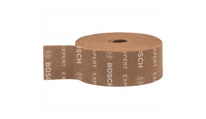 Bosch Expert fleece roll N880 coarse A, 115mmx10m, sanding sheet (brown, 10 meter roll, for hand san