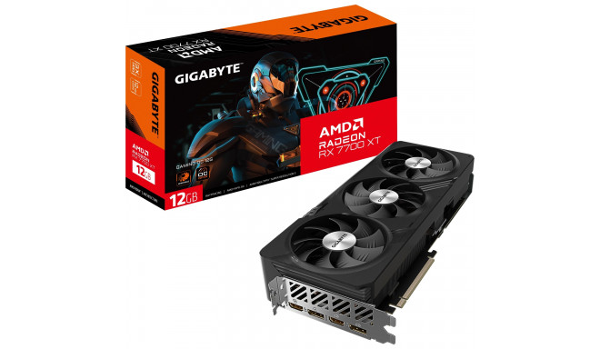 GIGABYTE Radeon RX 7700 XT GAMING OC 12G, graphics card (RDNA 3, GDDR6, 2x DisplayPort, 2x HDMI 2.1)