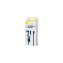 Baseus Universal Cable, Flash Series II 3-in-1 Fast Charging Data Cable (USB-A to Micro + Lightning 