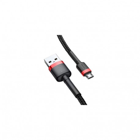 Baseus Micro USB Cafule Cable 2.4A 1m Red + Black (CAMKLF-B91)